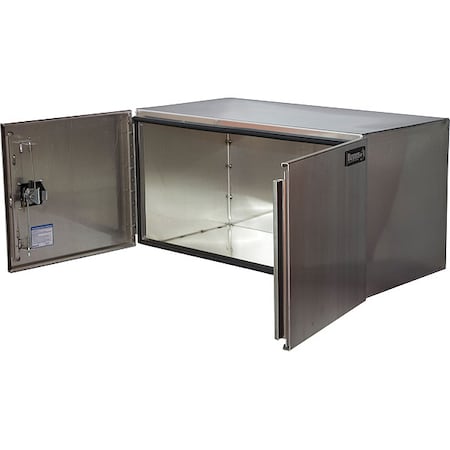 Buyers Products Truck Box, Underbody, Aluminum, 36"W, Silver, 12.0 cu. ft. 1705335