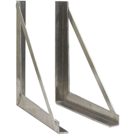 Buyers Products 18x18 Inch Welded Aluminum Truck Tool Box Brackets, PR 1701030