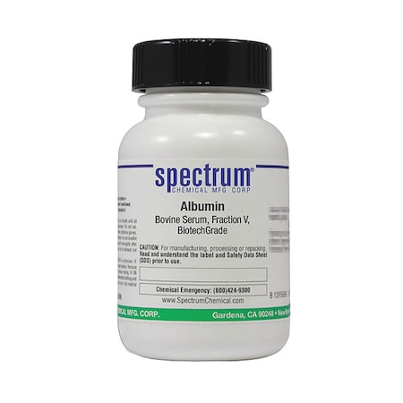 Spectrum Chemical Albmn, Bvn Srm, FrctnV, HtShk Islt, Btc, 25g A3611-25GM