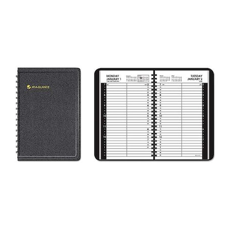 At-A-Glance Daily Appointment Book, One Day/Page: Mon to Sun, 8 x 5, 12-Month (Jan to Dec): 2025 AAG7080005