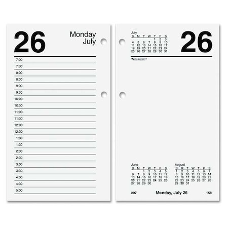 At-A-Glance Desk Calendar Refill, 3.5 x 6, White Sheets, 12-Month (Jan to Dec): 2025 AAGE71750