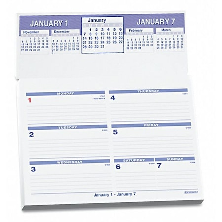 At-A-Glance Flip-A-Week Desk Calendar Refill, 7 x 6, White Sheets, 12-Month (Jan to Dec): 2025 AAGSW705X50