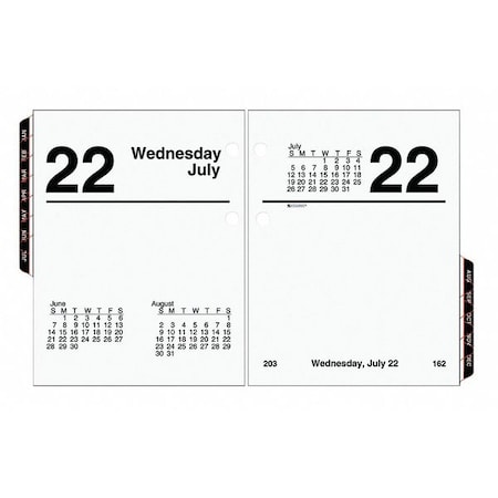 At-A-Glance Compact Desk Calendar Refill, 3 x 3.75, White Sheets, 12-Month (Jan to Dec): 2025 AAGE91950
