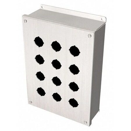 Rittal Pushbutton Enclosure, 22mm, 12 Hole, 304 SS PB12225M34