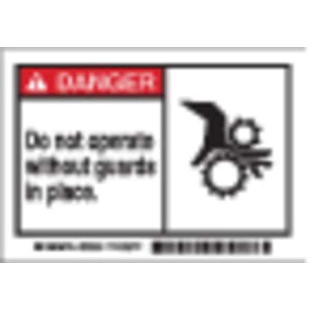 Brady Machine/Equipment Label, Instruction, PK5 86869