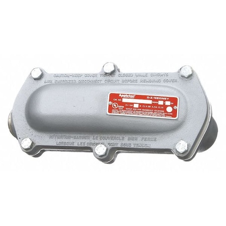 Appleton Electric IMC Elbow, 1 in, Threaded, Aluminum, Powder Coated, Gray ELBD-100A