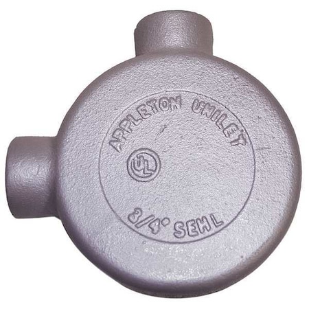 Appleton Electric Conduit Outlet Body, Iron, L SEHL-75