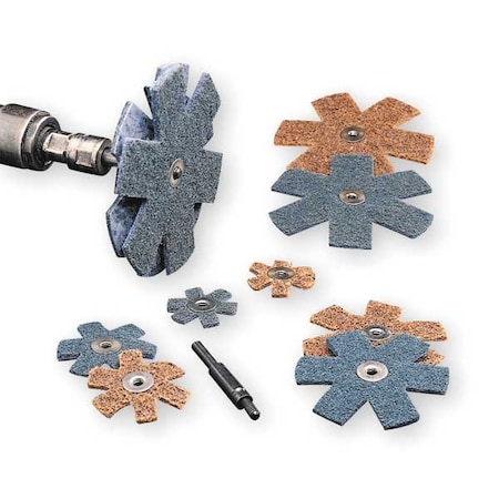 Scotch-Brite Abrasive Star, Al-Ox, 2in, Very Fine 7000120970