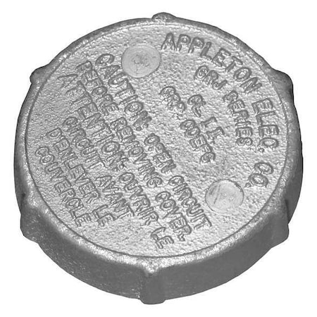 Appleton Electric Conduit Body Cover, GRJ Series GRJK-S