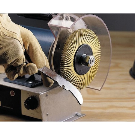 Scotch-Brite Radial Bristle Brush, T-A, 6 Diax1/2 W, 50G 61500151461