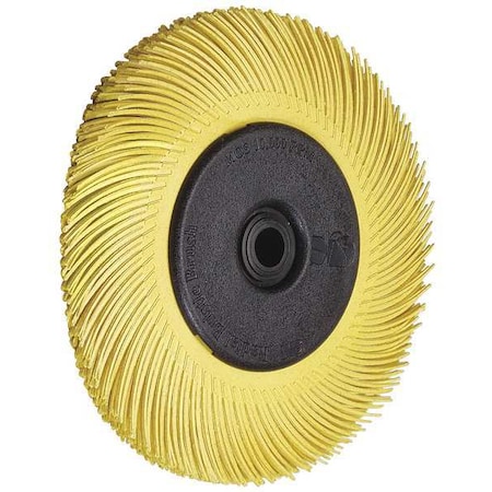 Scotch-Brite Radial Bristle Brush, T-A, 6 Diax1/2 W, 80G 61500151479