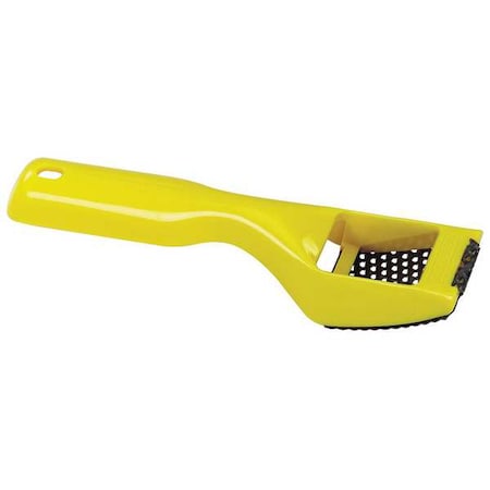 Stanley Surform Shaver, Length 7 1/4 in, Standard Cut Blade, Yellow 21-115