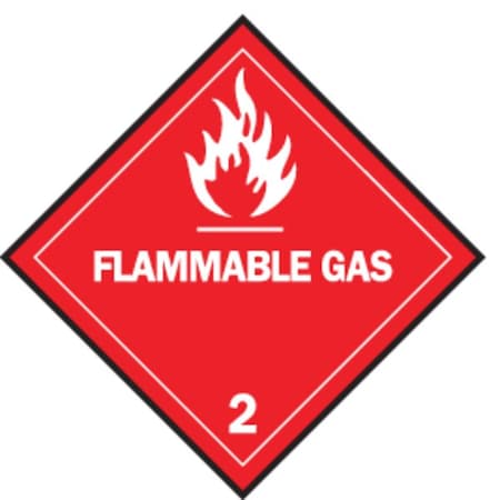 Brady DOT Container Label, 4" H, 4" W, 121066, PK500 121066
