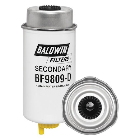 Baldwin Filters Fuel Filter, 7-25/32 x 3-3/16 x 7-25/32In BF9809-D