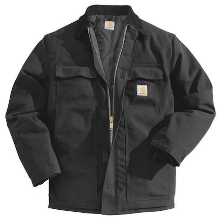 Carhartt Men's Black Cotton Coat size XLT C003-BLK XLG TLL | Zoro