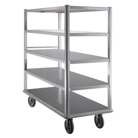 Zoro Select Queen Mary Cart, Aluminum, 5 Shelves 1450