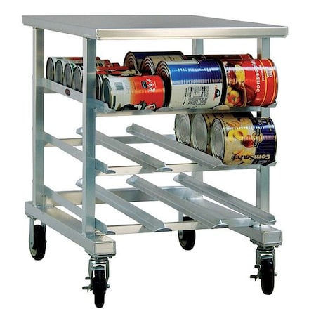 New Age Industrial Can Rack, Alum Top, 25W x 35D x 35 in. H 1236