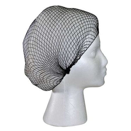 Cellucap Hairnet, Nylon, 25 in Dia., Black, L, 144 PK HN925BKGRA