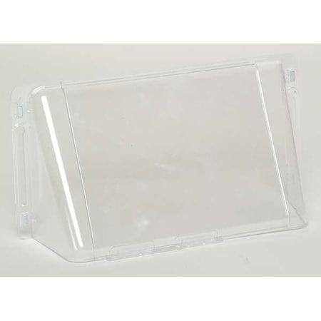 Zoro Select Wall Register Air Deflector, Clear, 16 in L x 6 in W x 3-1/8 in H, 2 mm Thick, Magnetic Connection 6TUC4