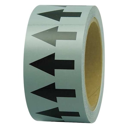 Incom Arrow Tape, Black/Gray, 2 In. W, PMA257 PMA257