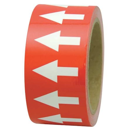 Incom Arrow Tape, White/Red, 1 In. W PMA154