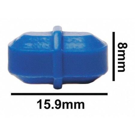 Sp Scienceware STIR BAR, PTFE, OCTAGON, BLUE, 5/8X5/16 371090006