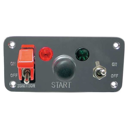 Battery Doctor Start/Ignition Accessory Panel, Silver 20283