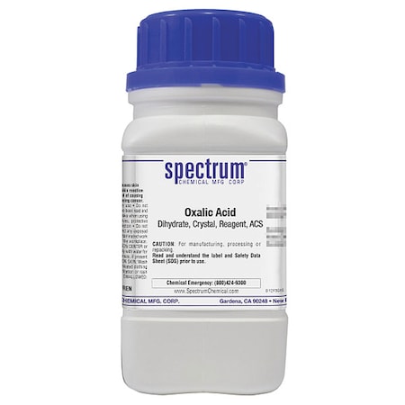Spectrum Chemical Oxalic Acid, Dihydrate, Crstl, Rgnt, ACS, 125 O1025-125GM