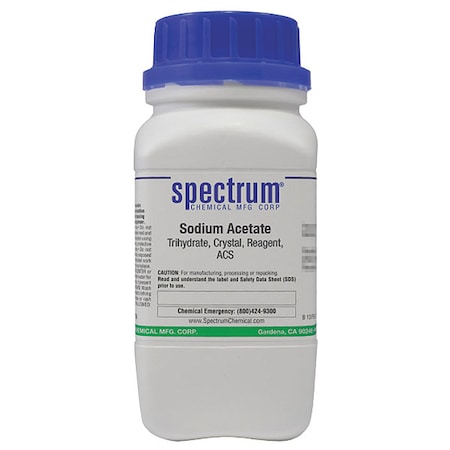 Spectrum Chemical Sodium Acetate, Trihydrate, Crstl, Rgnt, ACS S1115-500GM