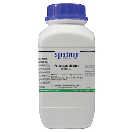 Spectrum Chemical Potassium Chlrd, Crstl, USP, 2.5kg PO165-2.5KG