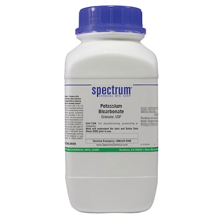 Spectrum Chemical Potassium Bicrbnt, grnlr, USP, 2.5kg PO158-2.5KG