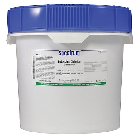 Spectrum Chemical Potassium Chlrd, grnlr, USP, 12kg PO170-12KG