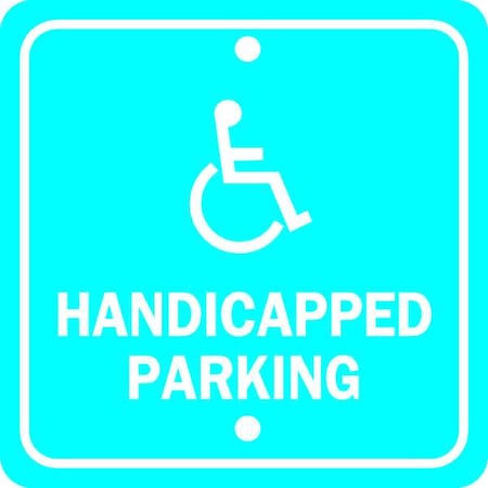 Zing Handicap Parking Sign, Symbol, 12X12, 2211 2211