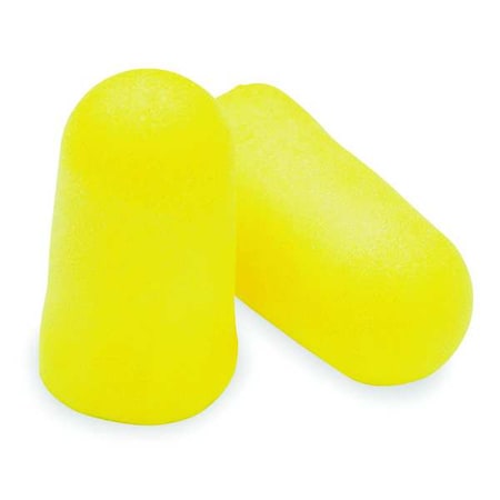 3M Disposable Uncorded Ear Plugs, Bullet Shape, 32 dB, 200 Pairs, Yellow 312-1219