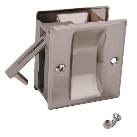 John Sterling Pocket Door Passage Lock- Satin Nickel CD-1038-US15