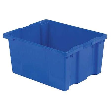 Lewisbins Hang & Stack Storage Bin, Plastic, Blue, 15 1/8 in H, 24 in W, 30 1/8 in L SN3024-15 Blue