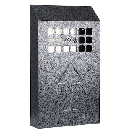 No Butts Bin Co Cigarette Receptacle, Black, 0.5 gal NBB04