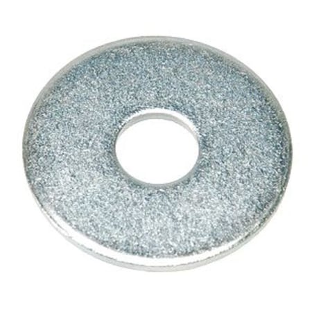 Zoro Select Fender Washer, For Screw Size #8 , Steel Zinc Plated Finish, 100 PK Z0631