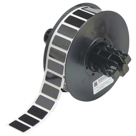 Brady Raised Panel Label, Black, Labels/Roll: 610 B30EP-171-593-BK