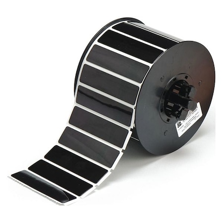 Brady Raised Panel Label, Black, Labels/Roll: 435 B30EP-175-593-BK