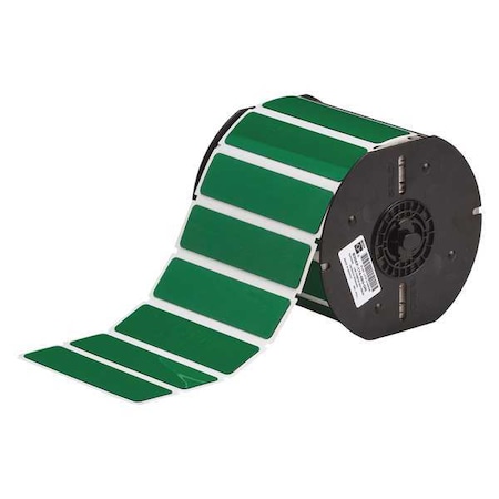 Brady Raised Panel Label, Green, Labels/Roll: 340 B30EP-174-593-GN