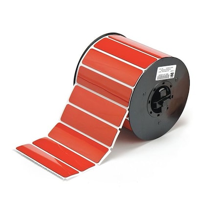 Brady Raised Panel Label, Red, Labels/Roll: 340 B30EP-174-593-RD