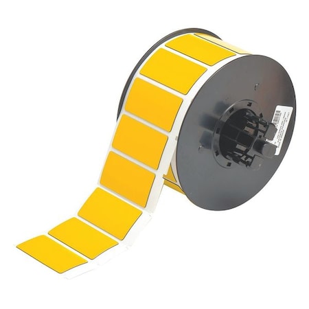Brady Pre-Cut Label Stock Roll, Yellow, Gloss B30EP-173-593-YL