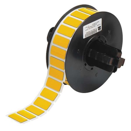 Brady Raised Panel Label, Yellow, Labels/Roll: 610 B30EP-171-593-YL