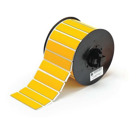 Brady Pre-Cut Label Stock Roll, Yellow, Gloss B30EP-175-593-YL