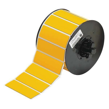 Brady Raised Panel Label, Yellow, Labels/Roll: 300 B30EP-176-593-YL