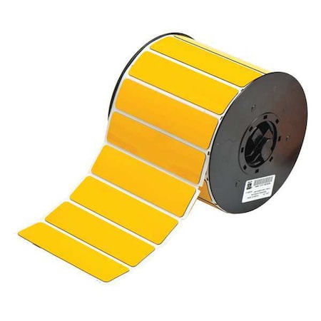 Brady Raised Panel Label, Yellow, Labels/Roll: 340 B30EP-174-593-YL
