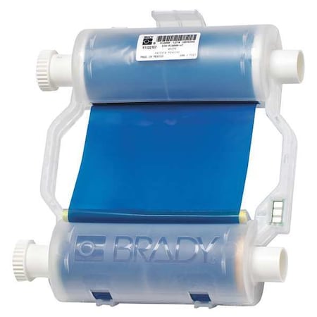 Brady Label Printer Ribbon, B30 Series, Blue, 4.33 in W x 200 ft L B30 ...
