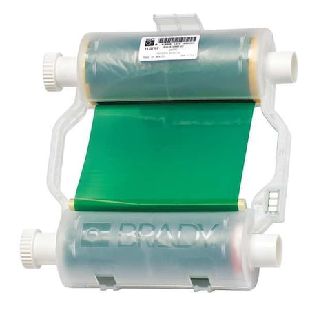 Brady Label Printer Ribbon, B30 Series, Green, 4.33 in W x 200 ft L B30 ...