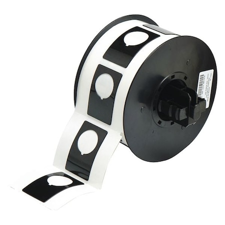 Brady Raised Panel Label, Black, Labels/Roll: 180 B30EP-168-593-BK